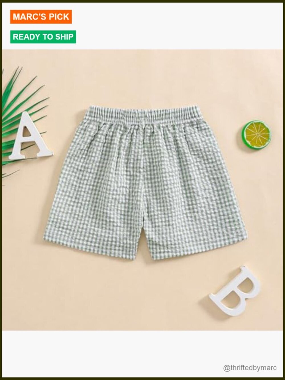 Toddler Boys Girls Elastic Waist Shorts Cotton Polyester Casual Summer - Picture 3 of 7